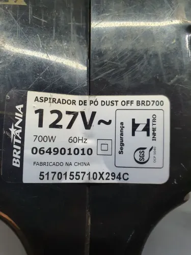 Motor Aspirador de Pó Britânia Dust Off BRD700 127V