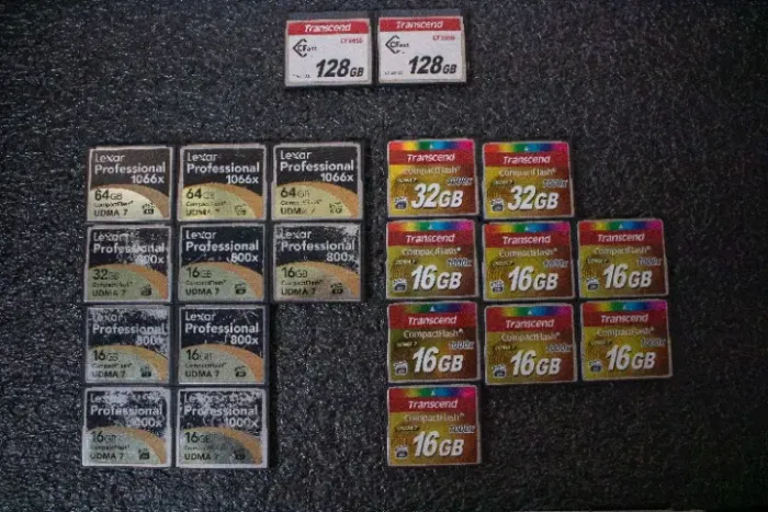 Cartões de memória - Cfast e Compact Flash - leia a descrição