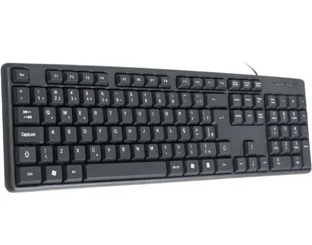Teclado Kmex Standard Keyboard, USB, ABNT2 - KB-3728