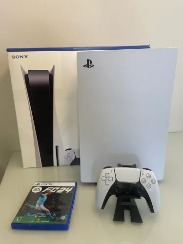 PlayStation 5 - mídia física - Semi novo - 1 controle - 1 jogo