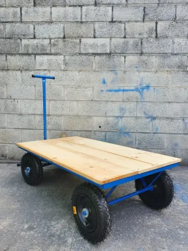 carrinho plataforma com sistema de 5ª roda 600kg