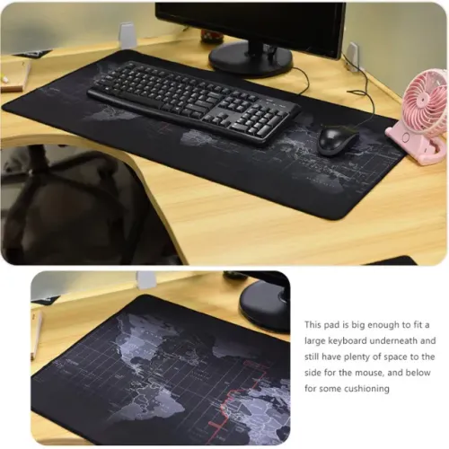 Mousepad gigante 90x40cm - Mapa Mundi