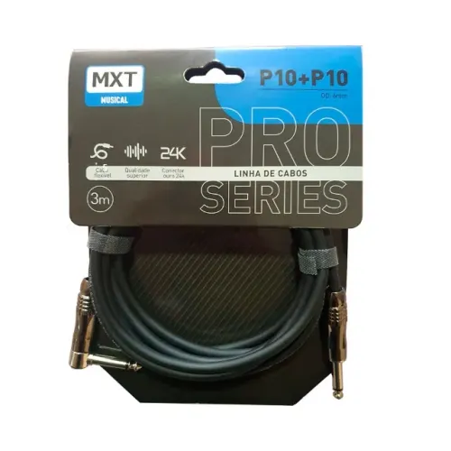 Cabo P/ Instrumentos MXT Pro-Series P10+P10L 3 Metros - CB0453