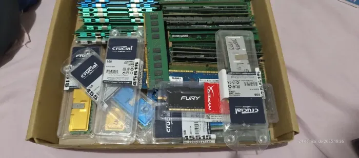 Módulo de Memória Ram DDR2 DDR3 ou 4 para Desktop Cpu (Todas Testadas 100%)
