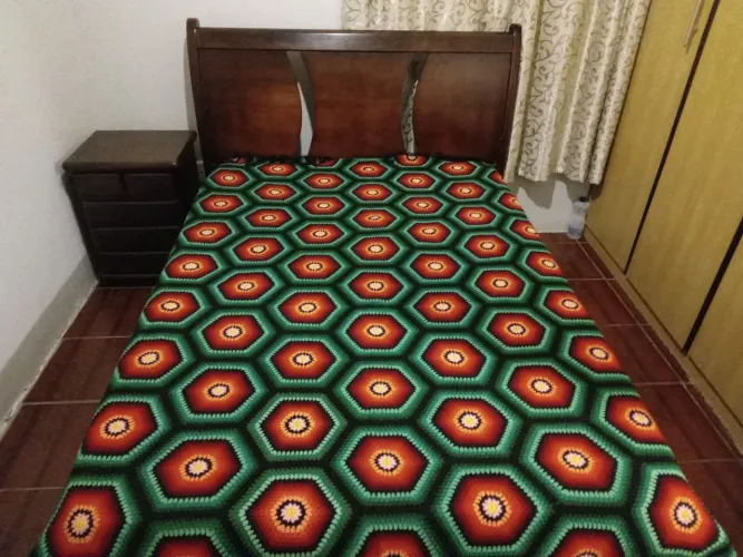 Colcha  de casal crochê  