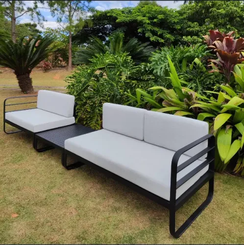 SOFÁ DE ALUMÍNO PARA VARANDA/ PISCINA/ JARDIM