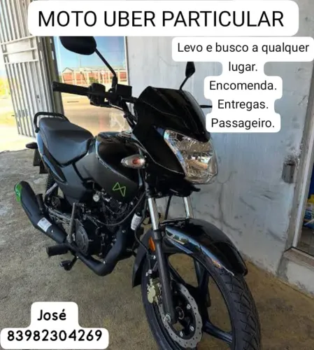 Moto Uber particular leva e busca 