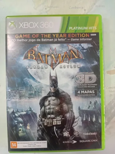 Xbox 360 - Jogo Batman Arkham Asylum (Original))