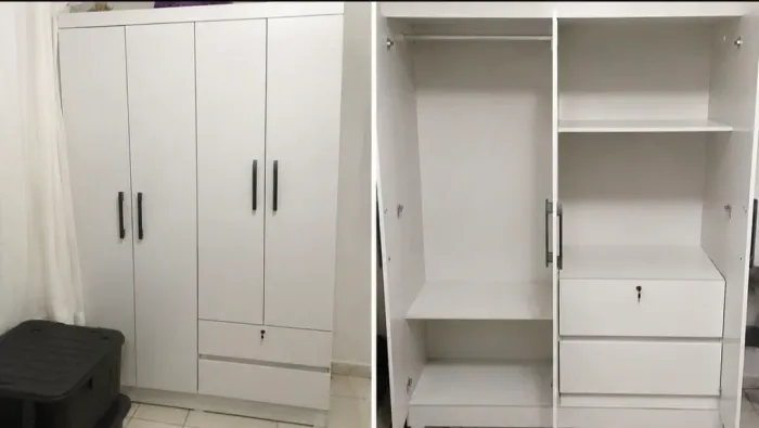 Guarda-roupa 4 portas branco