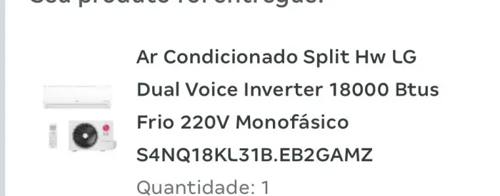 Ar Condicionado Split HW Lg
