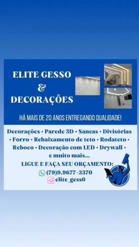 ELITE GESSO e DECORAÇÕES 