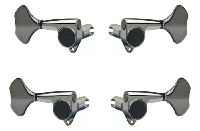 Jogo Tarraxas Gotoh Gb707 Baixo 4 Cordas 2x2 Cosmo Black