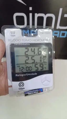 Relogio Digital Termo Higrômetro Oásis Oih_6260 Loja Coimbra Computadores Entrega