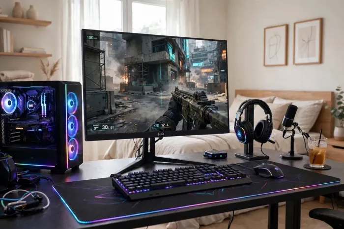 Monitor Gamer HQ 27p 100Hz (Acessório novo na cx)