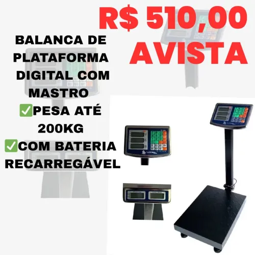 Balança de plataforma 200kg