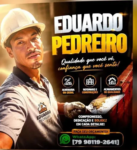 Sou pedreiro me chama Eduardo