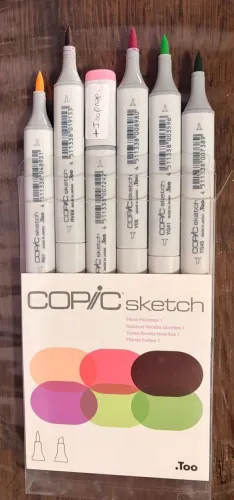 COPIC SKETCH FLORAL FAVORITES 1 - 6 CANETAS