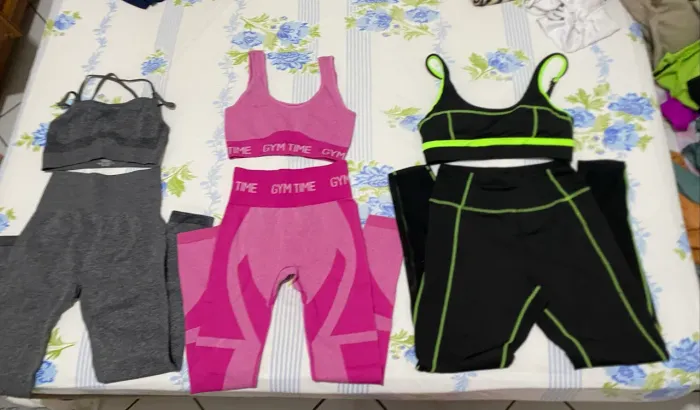 Kit roupas de academia 