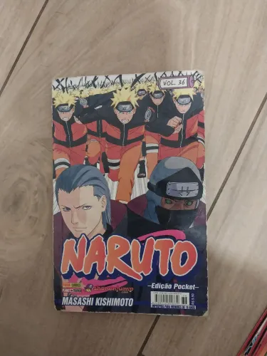 3Mangá Naruto volume 36 edição pocket + cards brinde 