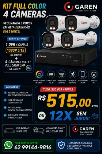 PROMOÇÃO KIT CAMARAS DE SEGURANÇA 