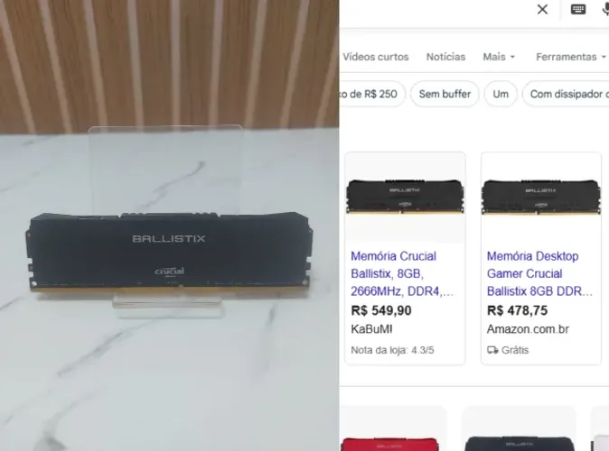 MEMORIA BALLISTIX DDR4 8GB