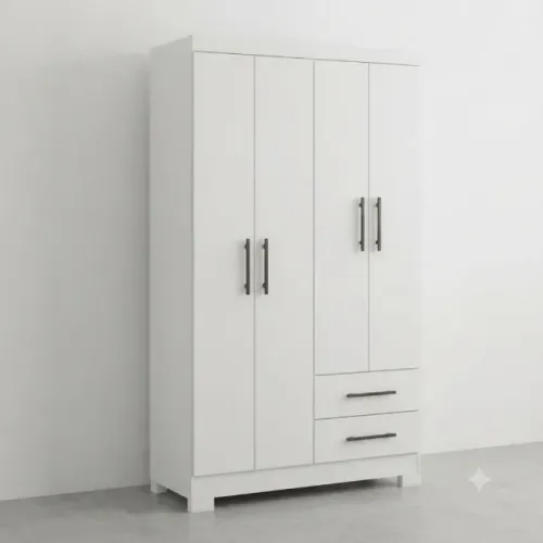 Guarda Roupa Vitoria Branco - 4 Portas