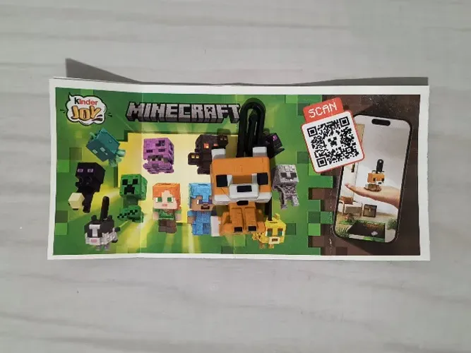 Minecraft Kinder Joy - Cachorro (COM ENCARTE)