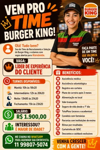 Líder de Experiência do Cliente