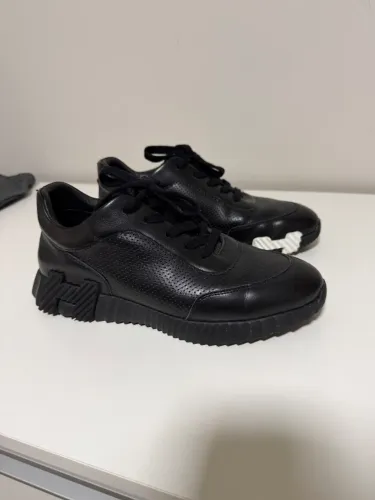 Tênis masculino Hermes preto couro 39/40