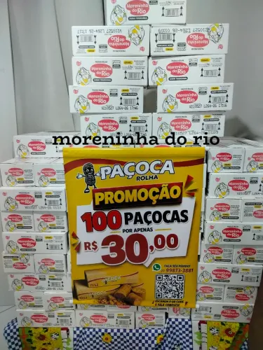 Paçoca cx com 100 un moreninha do rio