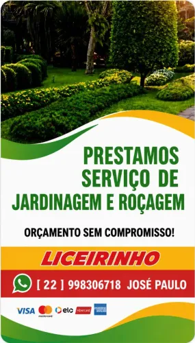 PRESTAÇÃO DE SERVIÇOS DE ROÇAGEM E JARDINAGEM 