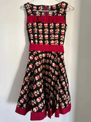 vestido estampado de algodão novo 8 anos