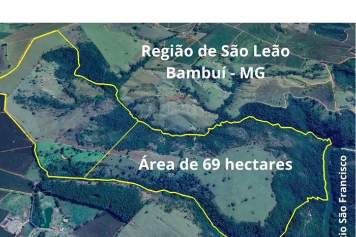 Fazenda de 69 hectares na Região de São Leão, Bambuí - MG -Dupla aptidão (agricultura e Pe