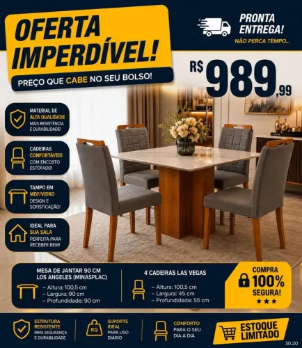 Mesa de Jantar Los Angeles