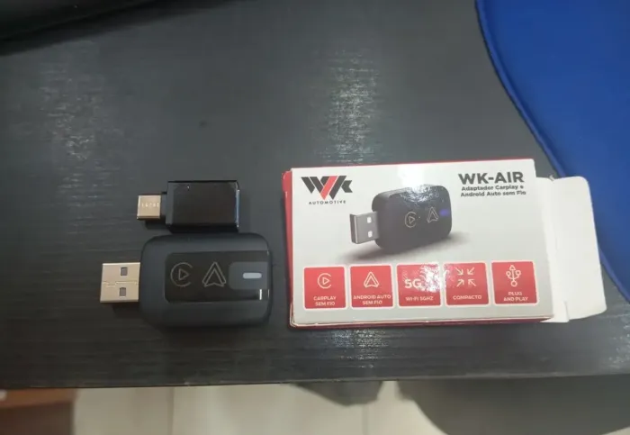 Automotivo Adaptador Sem Fio Carplay E Android Auto Universal Wi-fi