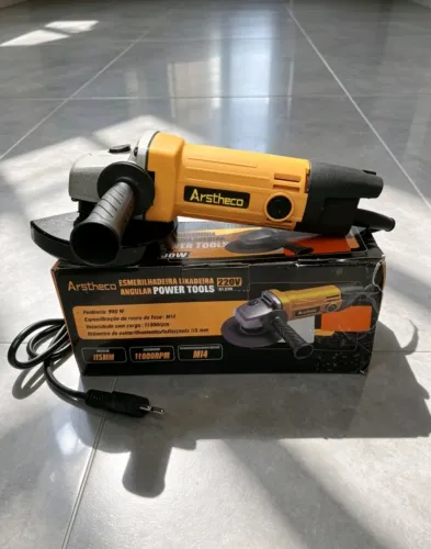 Esmerilhadeira Angular Arstheco 900W 11.000 Rpm 220V 115mm - Profissional