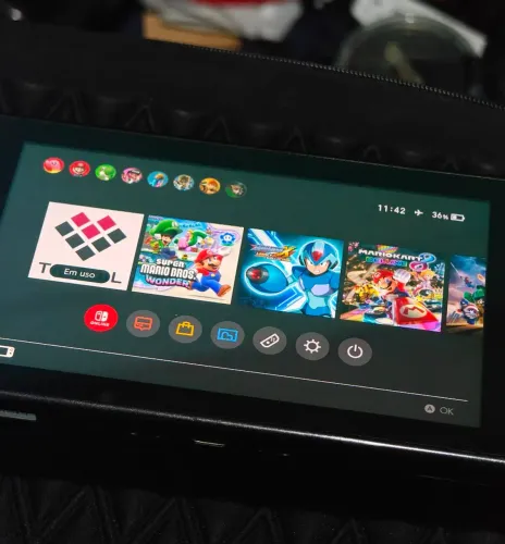 Nintendo Swith V1 Completo+ SD 128GB