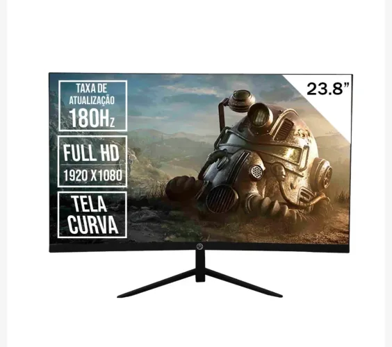 Monitor Gamer LED 23.8 Curvo Full HD 180hz