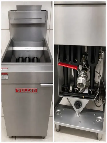 Fritadeira Industrial Vulcan LG300 23L Cinza Gás GLP