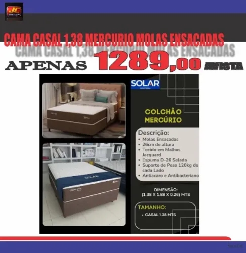 CAMA CASAL MOLAS ENSACADAS MERCURIO