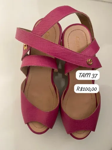 Sandália Carmen Steffens Rosa tam 37 por 100,00 retirado no local