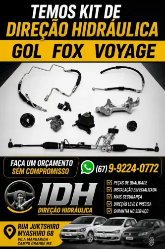 KIT DIREÇÃO HIDRÁULICA LINHA VW