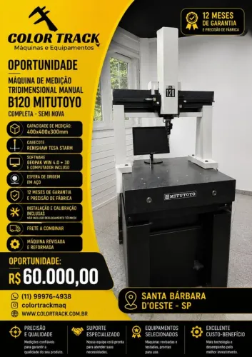 Maquina de Medição Tridimensional B120 Manual Mitutoyo