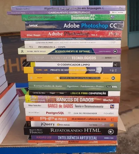 Informatica Python C Algoritmos Programação Logica IA Editor de Imagens e Outros 23 Livros