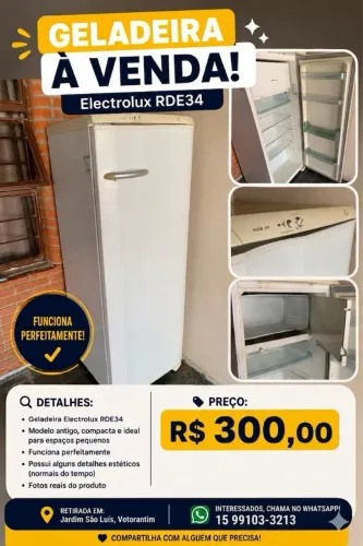 GELADEIRA ELECTROLUX COMPACTA
