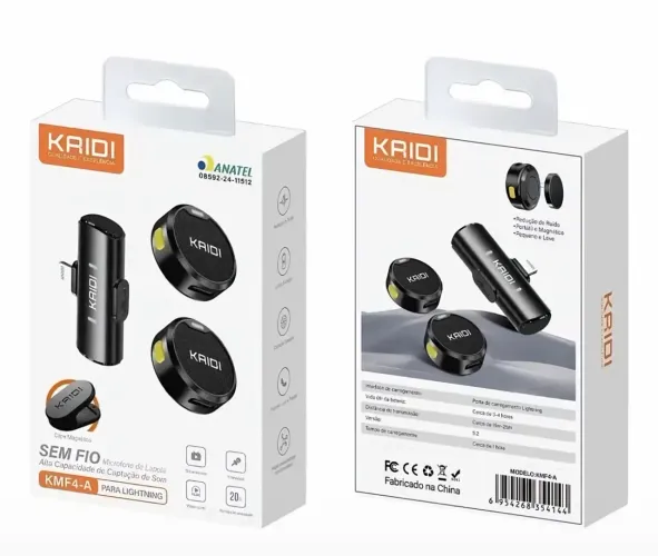 Microfone Lapela Kaidi