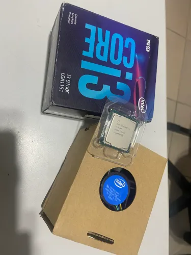 Processador gamer Core i3 9100f 9a geração acompanha coller Intel 