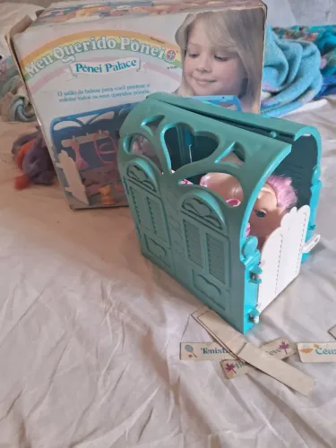 Meu querido ponei - ponei palace com acessórios e caixa de época + drops