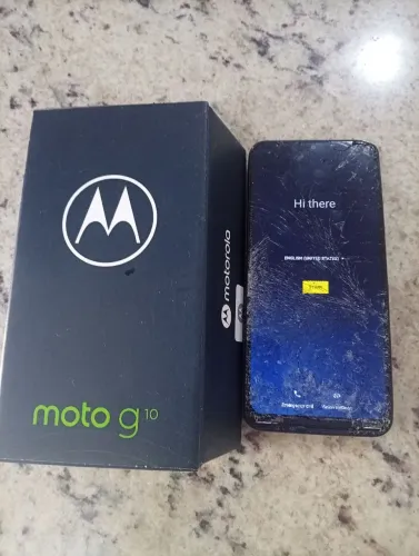 Moto g10 tela quebrada