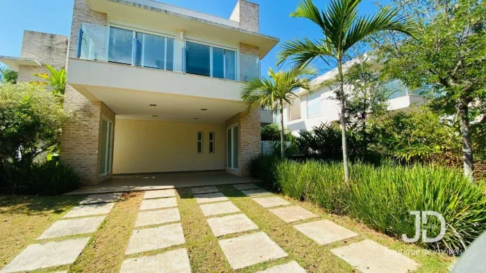 Casa contemporânea com quintal 3 suítes - Veduta Rossa Jundiaí SP